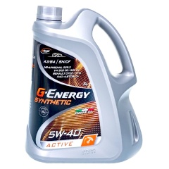 Изображение товара Моторное масло G-Energy Synthetic Active 5W-40 синтетическое 5 л