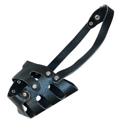 Изображение товара Намордник GAMMA кожаный цельнокройный №0, 90*60*100мм