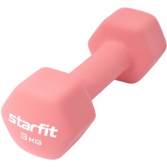 Изображение товара Гантель неопреновая STARFIT DB-201 3 кг коралловый