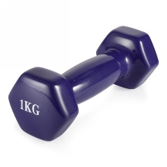 Изображение товара Гантель неразборная VictoryFit 1 кг винил