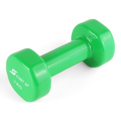 Изображение товара Гантель виниловая Start Up NT08010 3 кг green