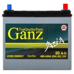 Изображение товара Аккумулятор GANZ ASIA EN480А, 238x129x225, обратная полярность, 50 Ач