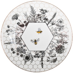 Изображение товара Тарелка закусочная GARDA DECOR 26FC-TAR-HONEYCOMB-19,5/1 HONEYCOMB пчёлки 19,5см (2)