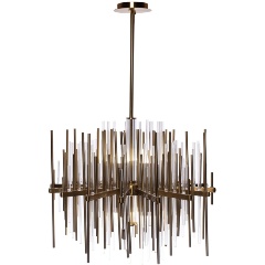 Изображение товара GARDA DECOR 92EL-YG60832-8P Люстра латунь d.64см