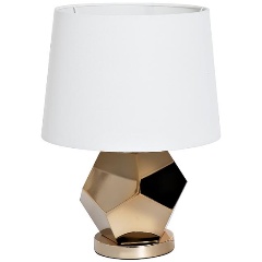 Изображение товара Настольная лампа GARDA DECOR плафон белый d30*55см