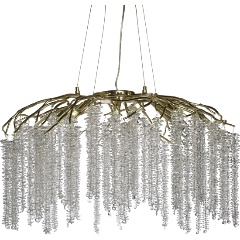 Изображение товара Люстра GARDA DECOR d.80*45 см, металл цвет золото