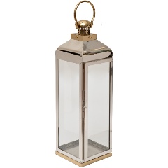 Изображение товара Подсвечник GARDA DECOR из нержавеющей стали и стекла 72 см