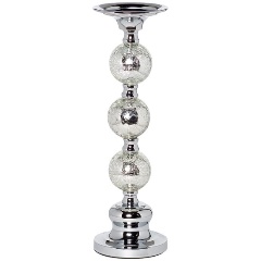 Изображение товара Подсвечник GARDA DECOR никелированный d11*32см