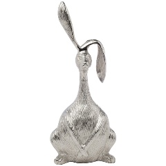Изображение товара Статуэтка GARDA DECOR "Кролик" цвет хром 17*12*37см