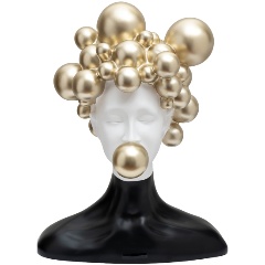 Изображение товара Статуэтка GARDA DECOR "Настроение" черный/золото 38*31*47см