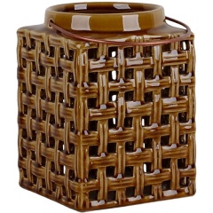 Изображение товара Керамический фонарь под свечу GARDEN LIGHT 13х13 см с ручкой для уличного и внутреннего использован