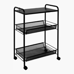 Изображение товара Этажерка напольная GARDEN STORY Ладья 33КС 3 полки 300х450х650, черный