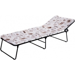 Изображение товара Кровать раскладная OLSA Надин п/мягкая лист 10мм арт.С408/73 (цвет ткани бежевый рис.Coffee)