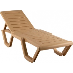 Изображение товара Лежак Элластик-Пласт Атлант пластик (бежевый)