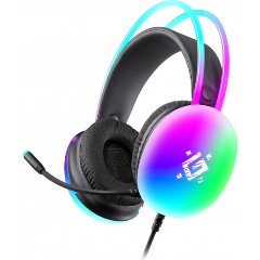 Изображение товара Гарнитура DEFENDER Ignis черный, RGB, провод 2 м (64441)