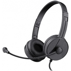 Изображение товара Гарнитура DEFENDER Tune 160 черный, провод 1.8 м (63164)