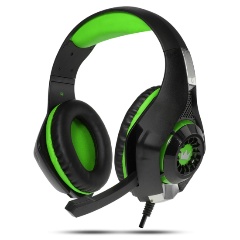 Изображение товара Компьютерная гарнитура Crown Micro CMGH-102T, черно-зеленый