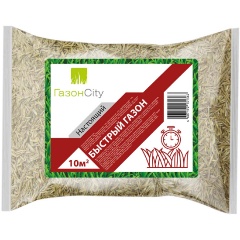 Изображение товара Семена газонной травы ГАЗОНCITY Быстрый 0,3 кг для быстрого озеленения