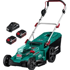 Изображение товара Аккумуляторная газонокосилка Зубр ГКЛ-4336-42 36 В, 43 см, мягкий травосборник