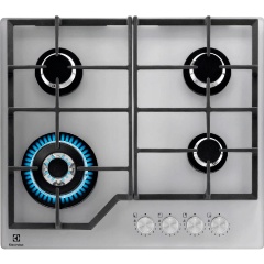 Изображение товара Газовая варочная панель Electrolux KGG64362S 4 конфорки автоматический электроподжиг