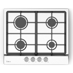 Изображение товара Газовая варочная панель Evelux HEG 633 X нержавеющая сталь 4 конфорки с электроподжигом