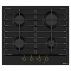 Изображение товара Газовая варочная панель Korting HG 645 CRN 4 конфорки электроподжиг и газ-контроль