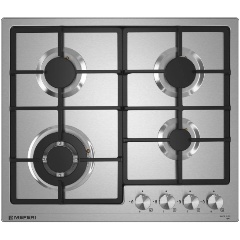 Изображение товара Газовая варочная панель Meferi MGH604IX LIGHT нержавеющая сталь 4 конфорки