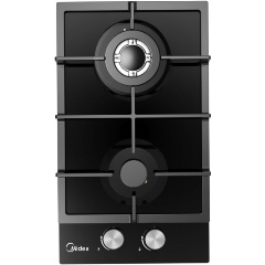 Изображение товара Газовая варочная панель Midea MG3260TGB на стекле 2 конфорки черная