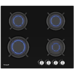 Изображение товара Газовая варочная панель Weissgauff HG 640 BG 4 конфорки электроподжиг стекло