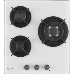 Изображение товара Газовая варочная панель Zugel ZGH452W с 3 конфорками и электроподжигом
