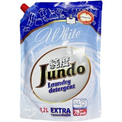 Изображение товара Гель для стирки JUNDO PREMIUM White для белого белья, концентрированный, 1.2 л, м/у