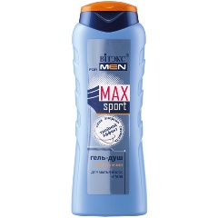 Изображение товара Гель-душ для мытья волос и тела ВИТЭКС MAX Sport Тройной эффект, 400 мл