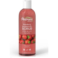 Изображение товара Гель-скраб для душа PETROVA NATURALS клубника, 475 мл