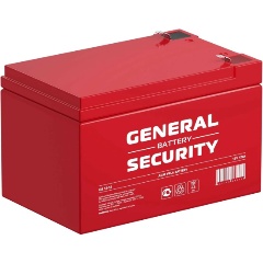 Изображение товара Аккумулятор General Security GS12-12 12 В 12 Ач AGM для ИБП и охранных систем