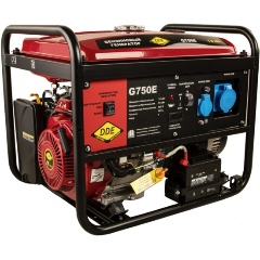 Изображение товара Бензиновый генератор DDE G750E мощность 7 кВт, воздушное охлаждение, запуск электрический