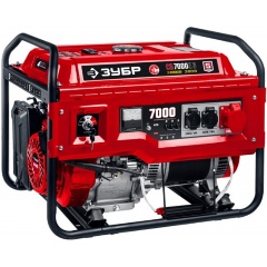 Изображение товара Генератор бензиновый с электростартером ЗУБР СБ-7000Е-3, серия «МАСТЕР»