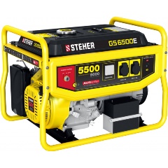 Изображение товара Генератор бензиновый STEHER GS-6500Е с электростартером