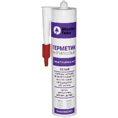 Изображение товара Герметик акриловый общестроительный MasterTeks Homemaster 9612900, 260 мл, белый