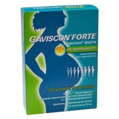 Изображение товара Лекарственное средство Гевискон форте сусп. д/беременных саше (мятная) №12