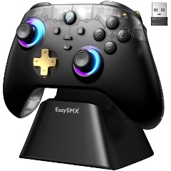 Изображение товара Геймпад беспроводной EasySMX D05 с зарядной базой, черный (VG-C530)