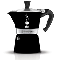 Изображение товара Кофеварка гейзерная Bialetti Moka Express Nera 4953, 6 п.