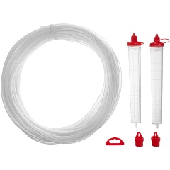 Изображение товара Гидроуровень,удлиненная колба, рельефная градуировка, 15м, MATRIX, 37093