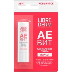 Изображение товара Гигиеническая помада Librederm Аевит жирная, 4 г