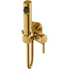 Изображение товара Гигиенический душ со смесителем Haiba HB5518-5, брашированное золото