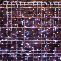 Изображение товара Гирлянда NEON-NIGHT "Занавес" 2х9м 1200 LED БЕЛЫЙ прозрачный ПВХ IP65 эффект мерцания 230В соединяется, (нужен блок 303-500-1)