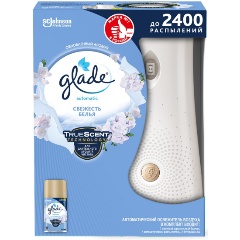 Изображение товара Автоматический освежитель воздуха GLADE Automatic Свежесть белья, основной блок, 269 мл