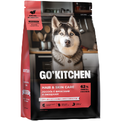 Изображение товара Корм сухой для собак и щенков с лососем 1,59 кг GO'KITCHEN