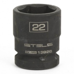Изображение товара Головка ударная шестигранная STELS 13926, 22 мм, 1/2", CrMo