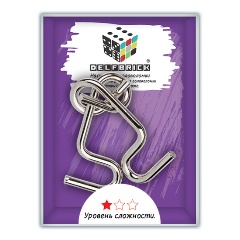 Изображение товара Металлическая головоломка DELFBRICK DLM-18 Крючки развивающая логическая игрушка