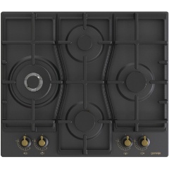 Изображение товара Газовая варочная панель Gorenje GW6D42CLB 4 конфорки электроподжиг и чугунные решетки